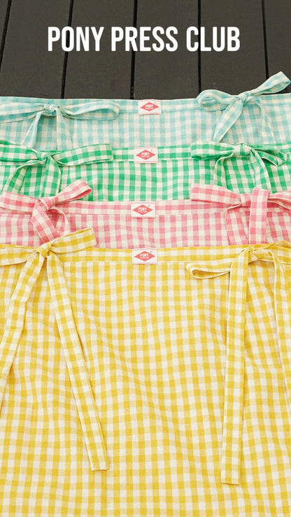 Gingham Check Apron