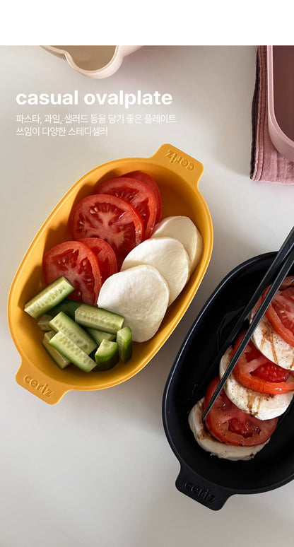 CERIZ Casual Oval Plate