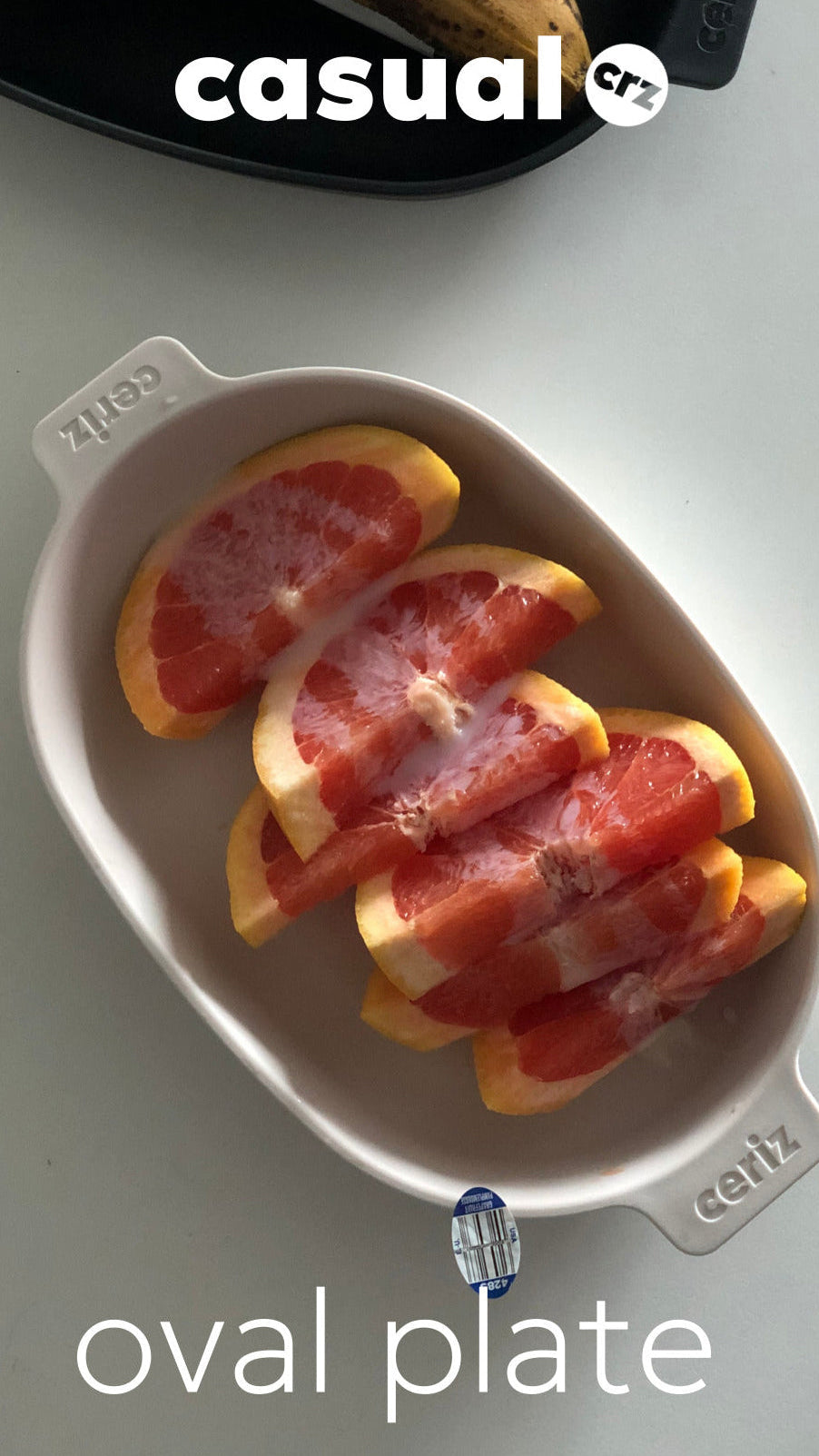 CERIZ Casual Oval Plate
