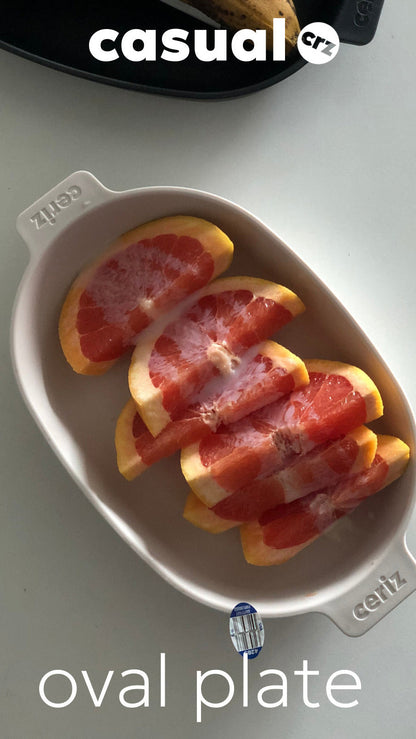 CERIZ Casual Oval Plate