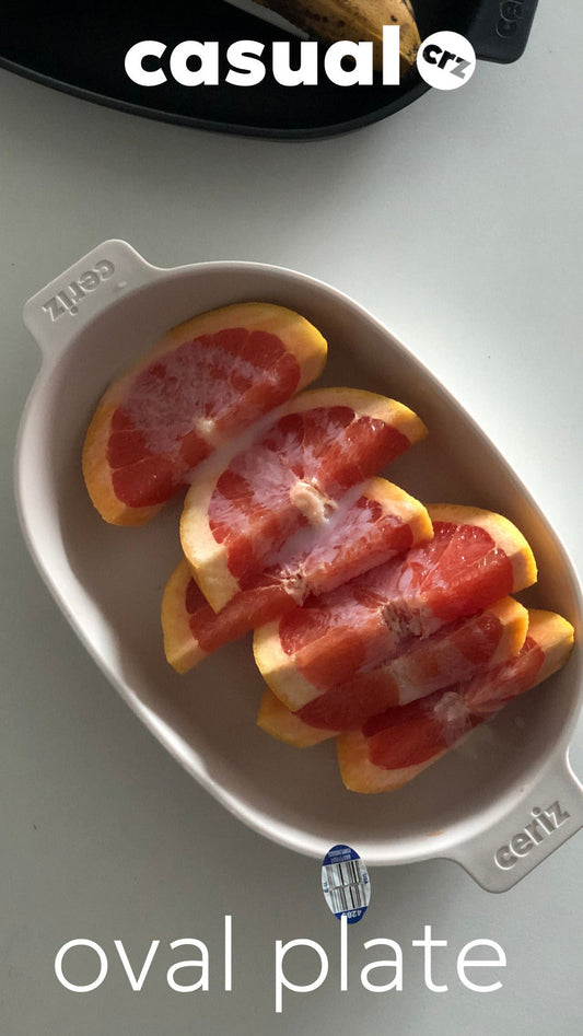 CERIZ Casual Oval Plate