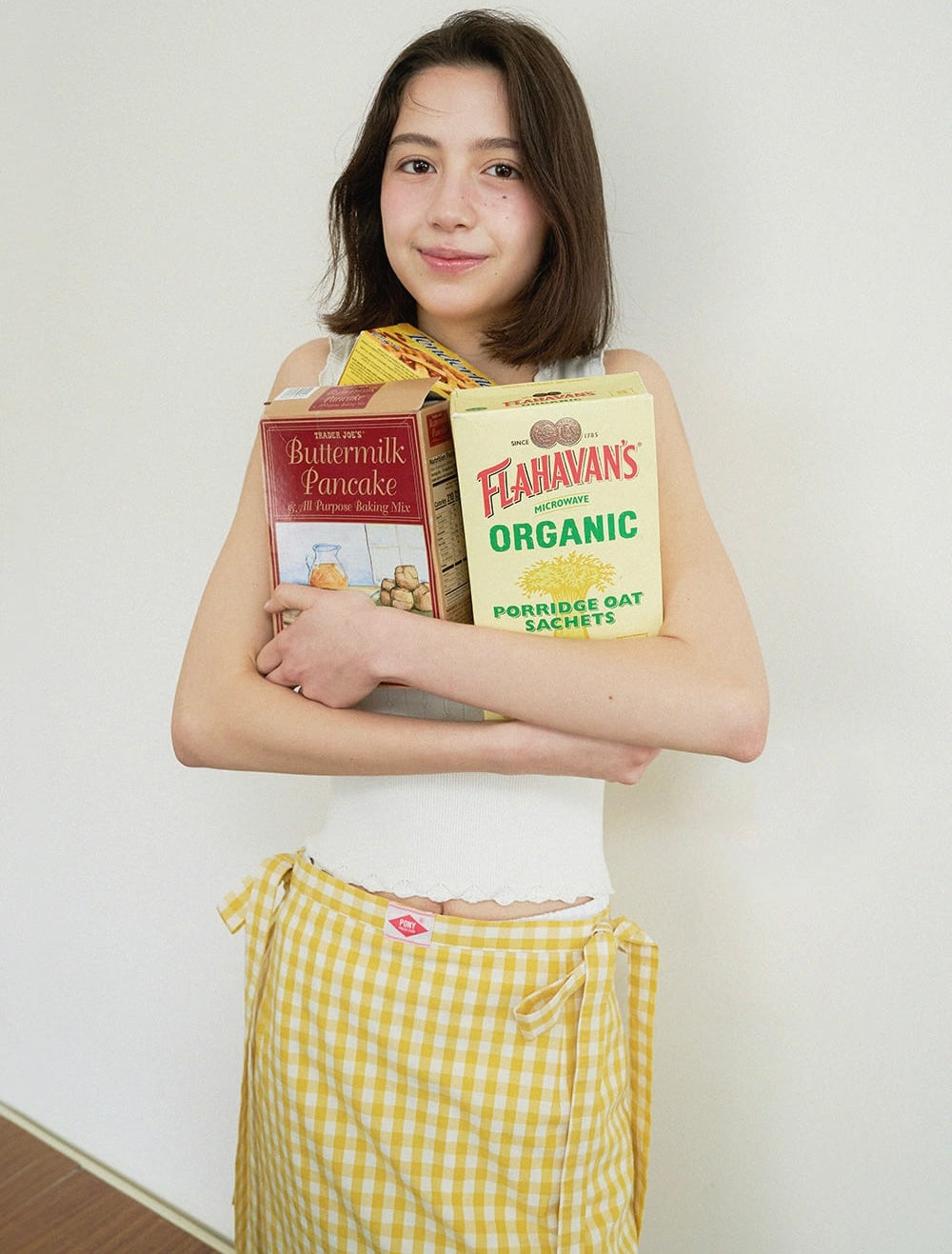 Gingham Check Apron