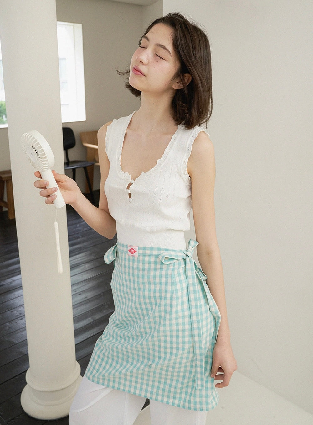 Gingham Check Apron