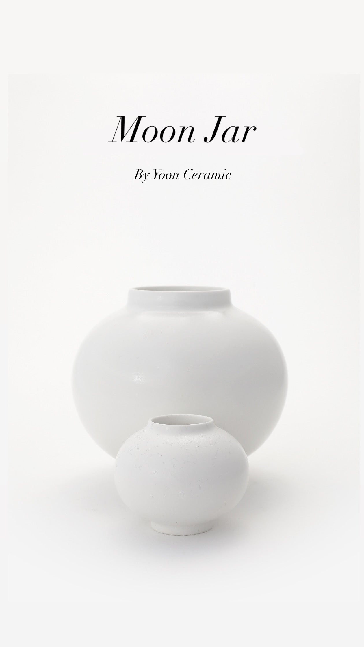 Moon Jar by Yoon Ceramic
