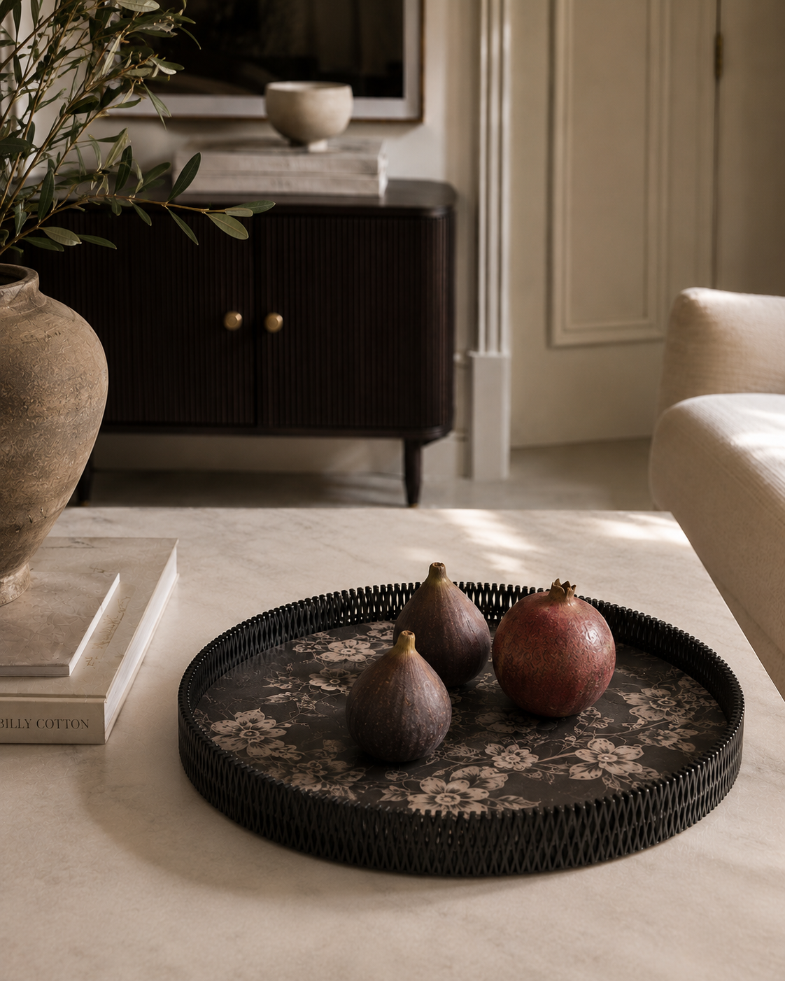 Fiori Botanical Round Tray