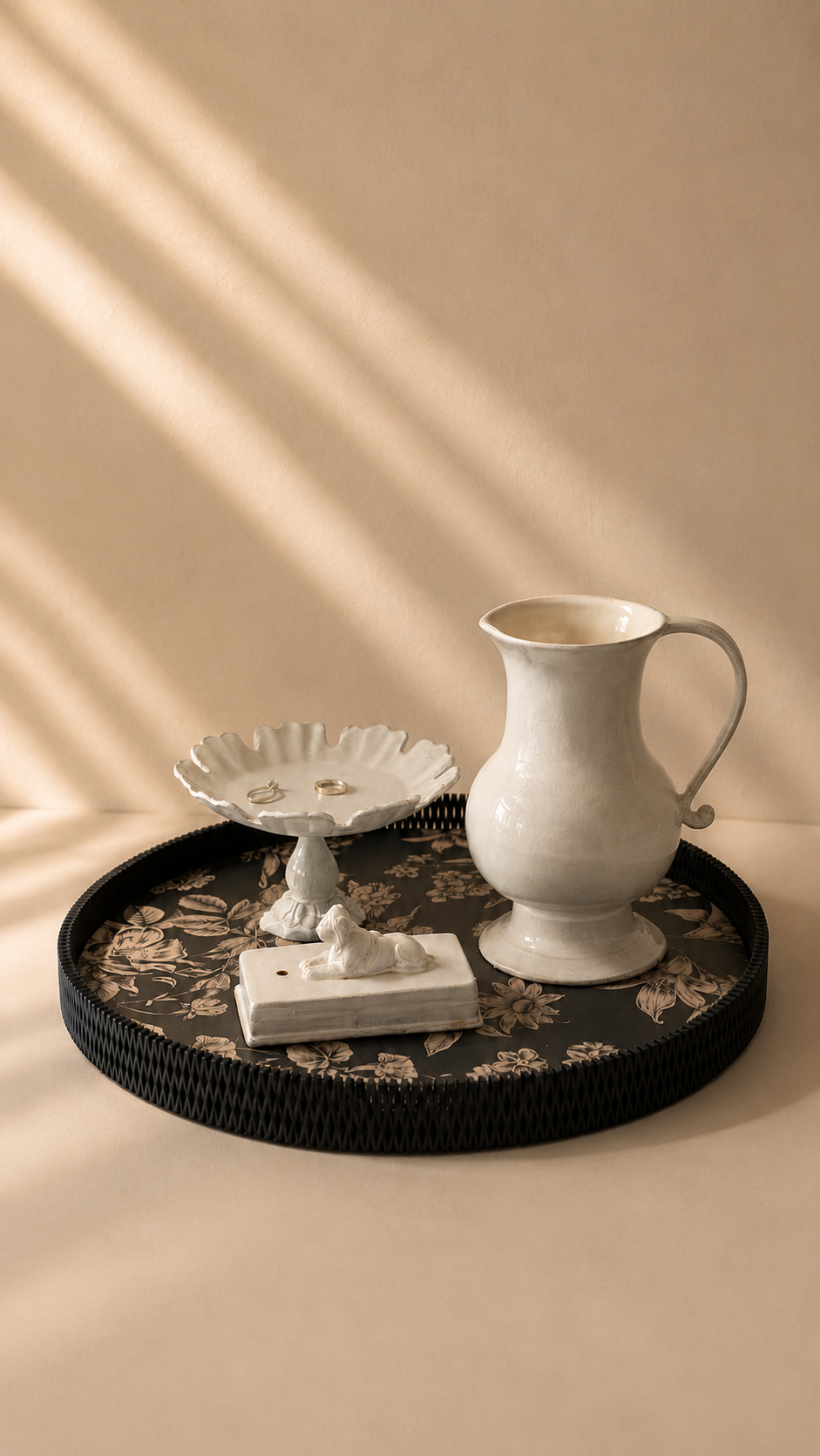 Fiori Botanical Round Tray