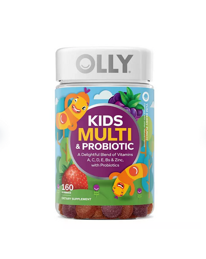 OLLY Kids Multivitamin + Probiotic Gummy, Berry, 160 ct.