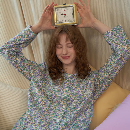 Spring Flower Pajama (Blue)