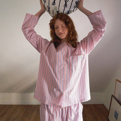 Mui Striped Pajama Set (Pink)