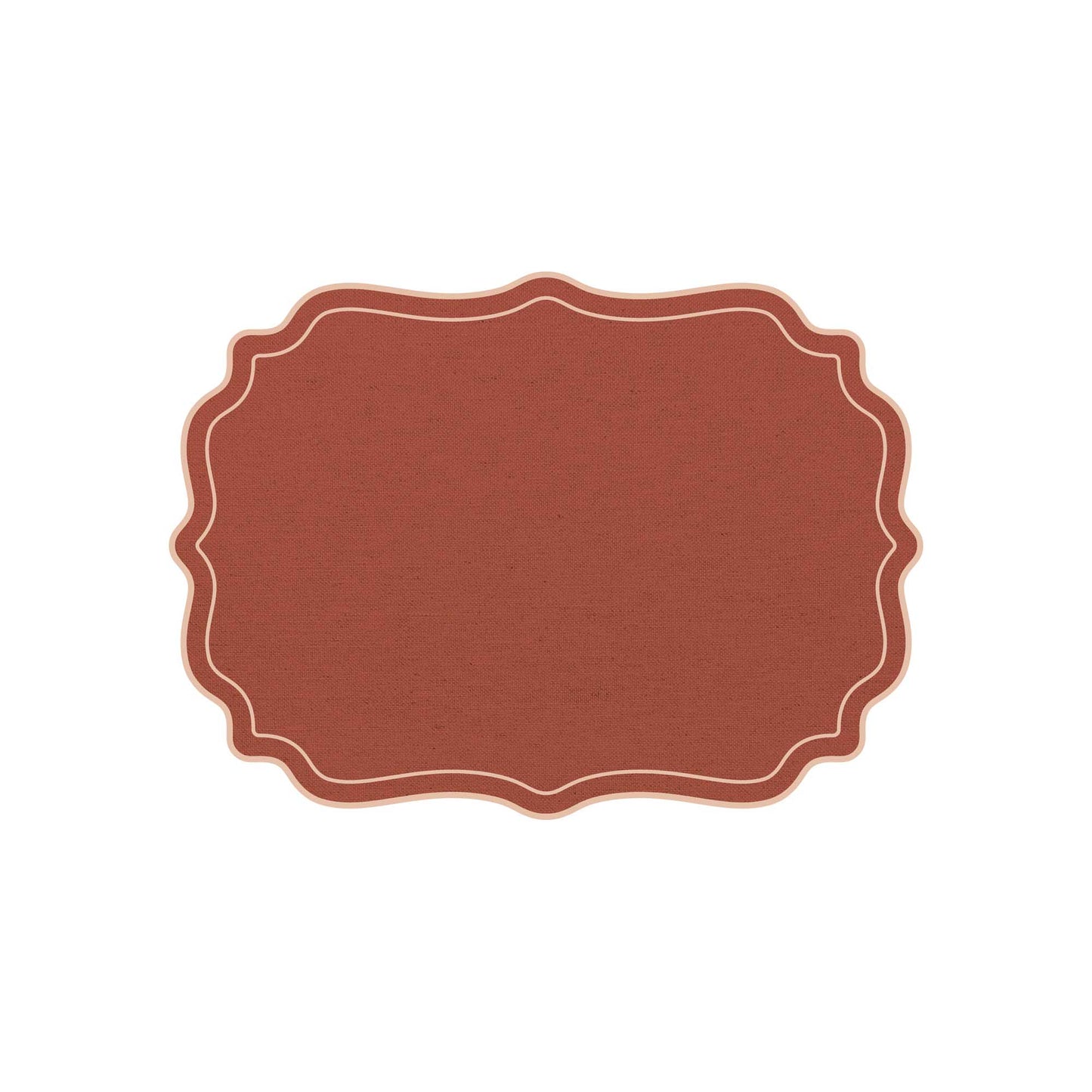 Scalloped frames Placemat