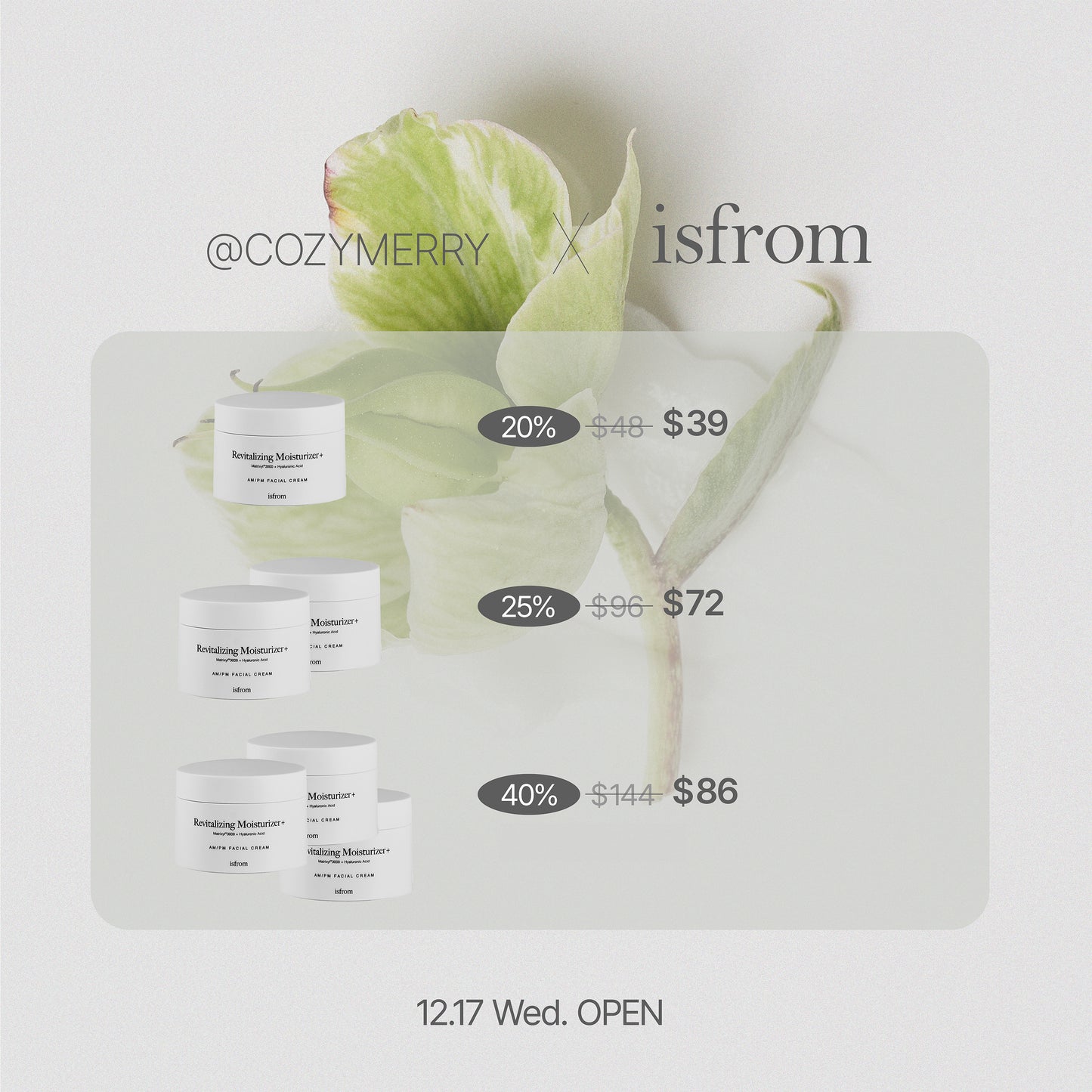 ISFROM Revitalizing Moisturizer