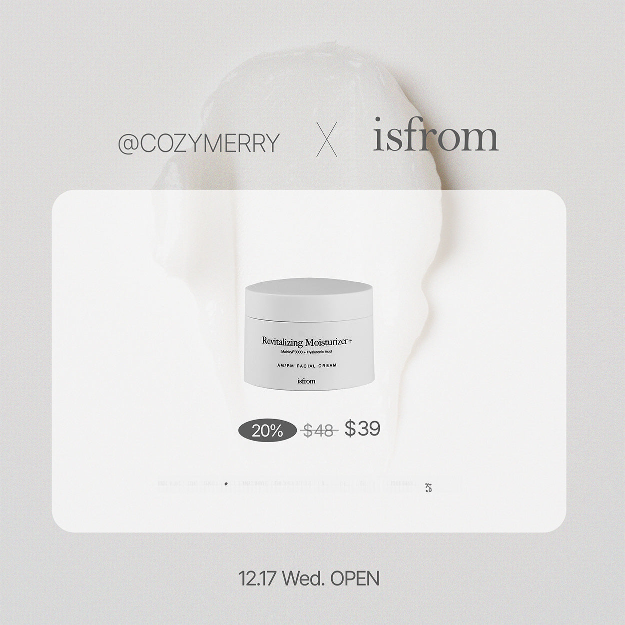 ISFROM Revitalizing Moisturizer