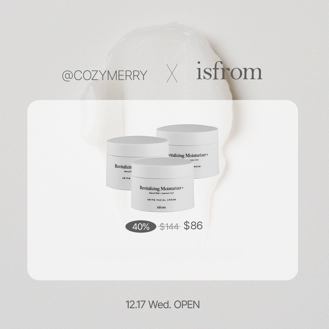 ISFROM Revitalizing Moisturizer