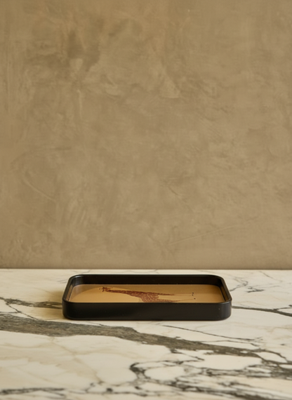 Animal Print Brass Tray