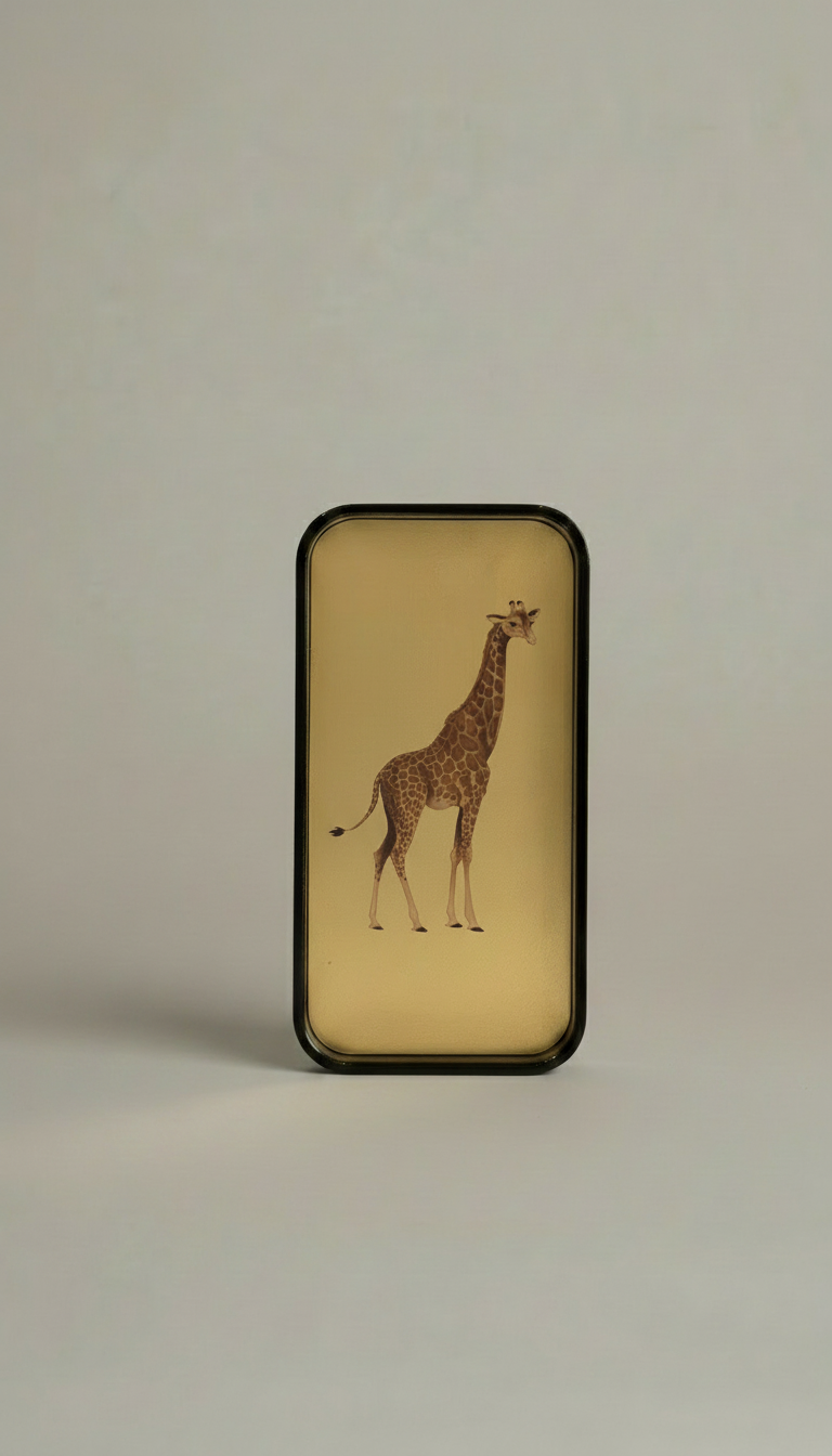 Animal Print Brass Tray