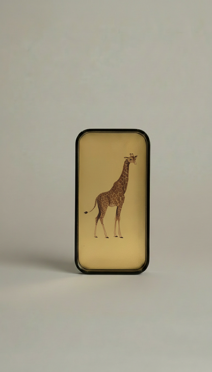 Animal Print Brass Tray