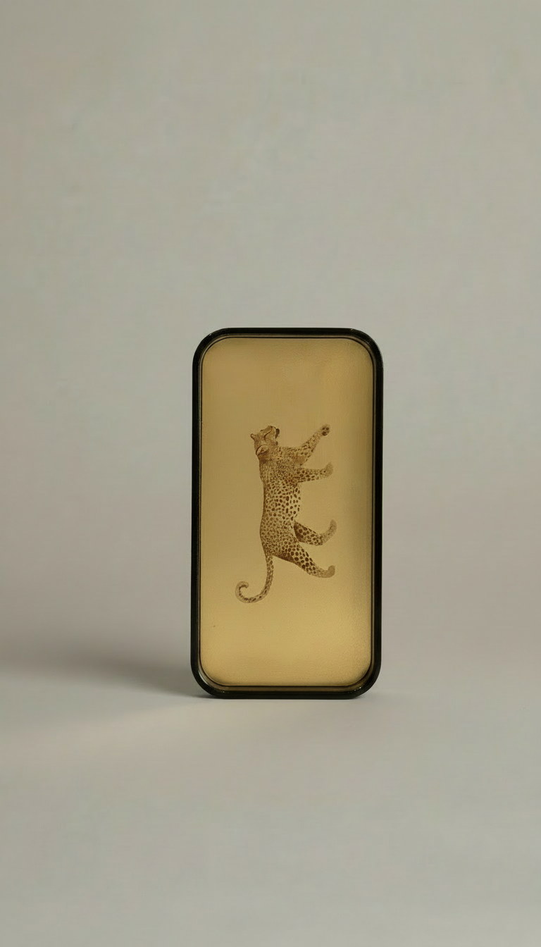 Animal Print Brass Tray