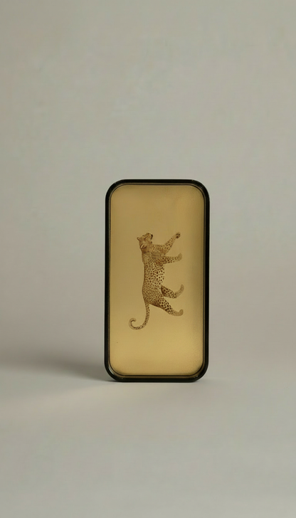 Animal Print Brass Tray