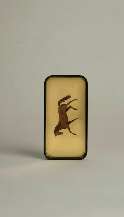 Animal Print Brass Tray