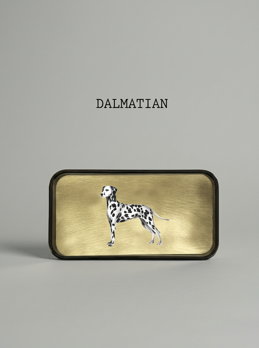Animal Print Brass Tray