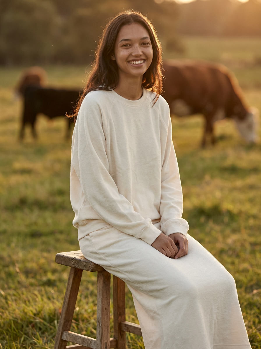 Terry Long Sleeve Top